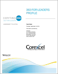 Everything DiSC 363 for Leaders Profile