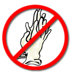 Avoid latex gloves as much as possible.