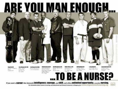 Are you man enough to be a nurse?